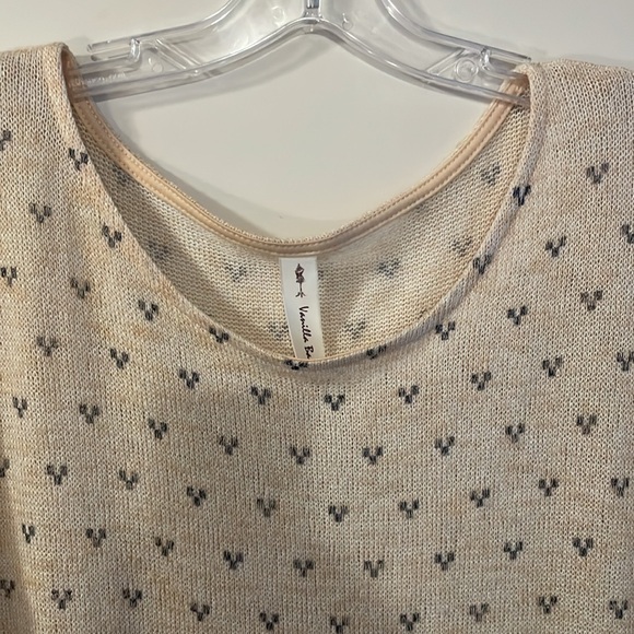 Women’s Lg Nordic  Print Holiday Sweater Tunic - Picture 5 of 8